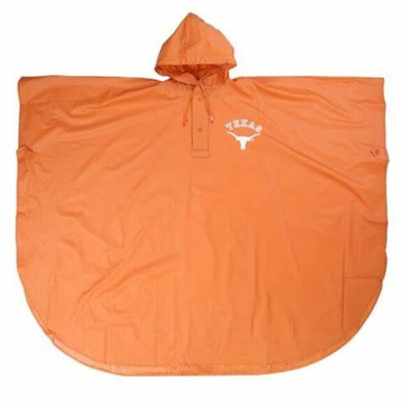 Storm Duds Texas Longhorns Heavy Weight Adult Adjustable Hood PVC Rain Poncho - Picture 1 of 6